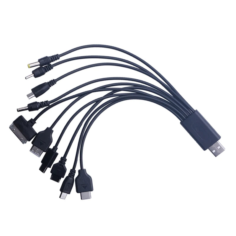 1 USB Multi Pin Cable Charger Universal Adapter Data Wire Cord