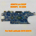 ADM70 LA-C632P Dell Latitude 5470 E5470 Motherboard 0DN9PC i5-6300
