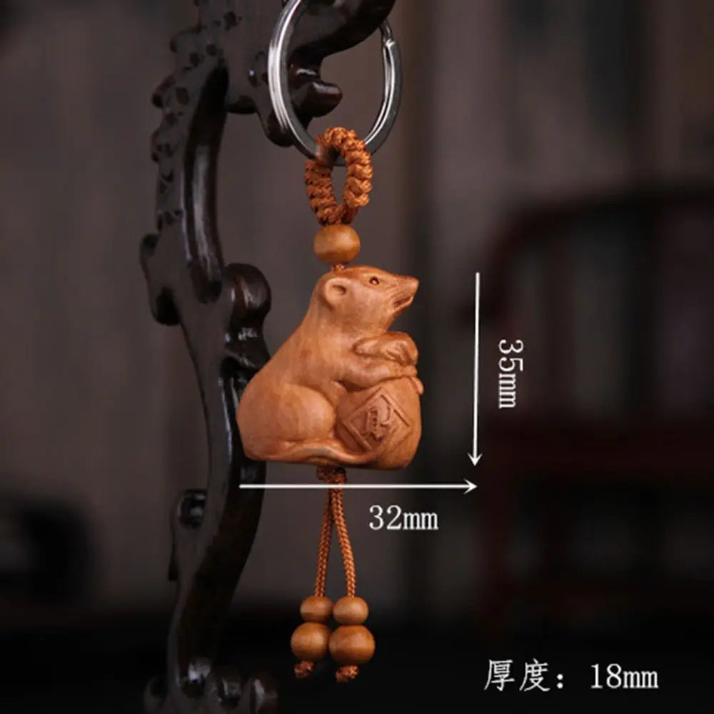 Accessories Snake Car Key Ring Lucky Chain Fengshui Ethnic Keychain Zpaxo