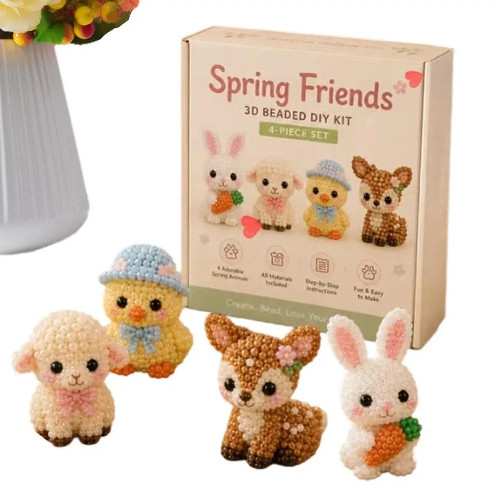 Beaded Animal Kit Cute Design 3D Animal Creative Colorful Beading Embroidery Kit For Beginners Craft Lovers Adults Enthusiasts Zpaxo E China Mainland
