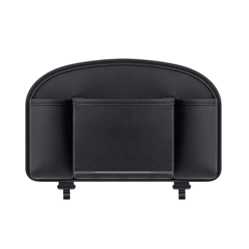 Leather Material Car Back Seat Organizer Hanging Storage Bag Multifunctional Design Car Organizer Tissue Box Holder Zpaxo