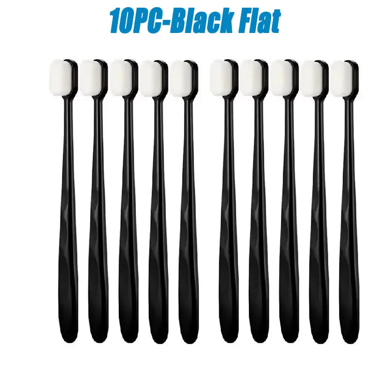 Ultra-Fine Nano Bristle Toothbrush – Deep Cleaning | 5 or 10 Pack