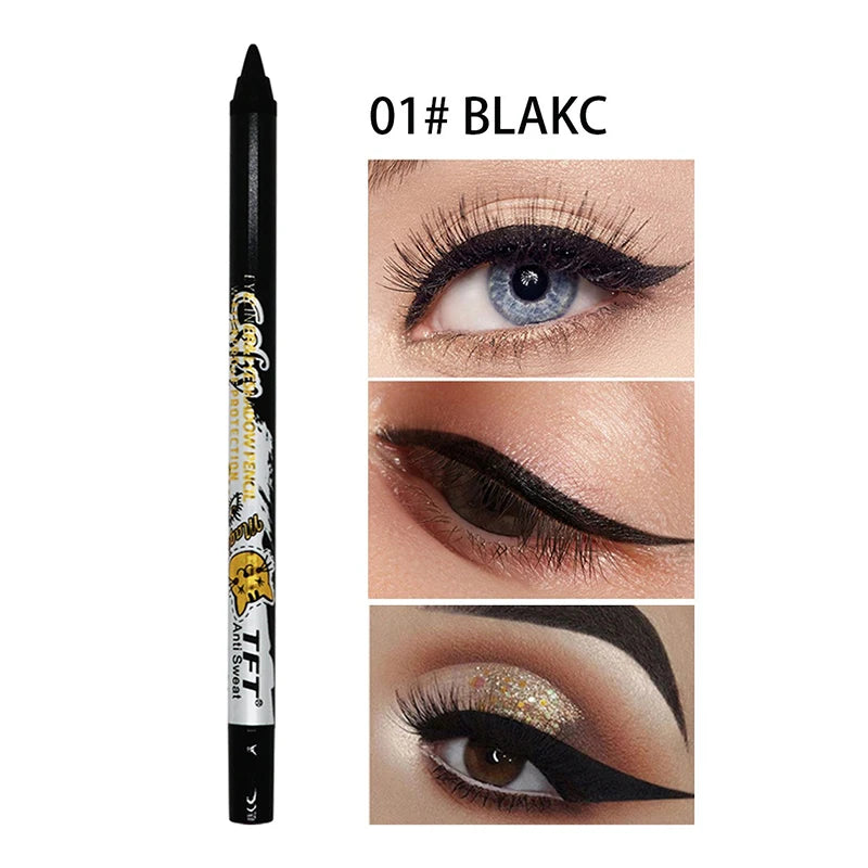 Pearlescent Matte Eyeliner Pencil Colorful Quick-dry Waterproof Eye Zpaxo 01