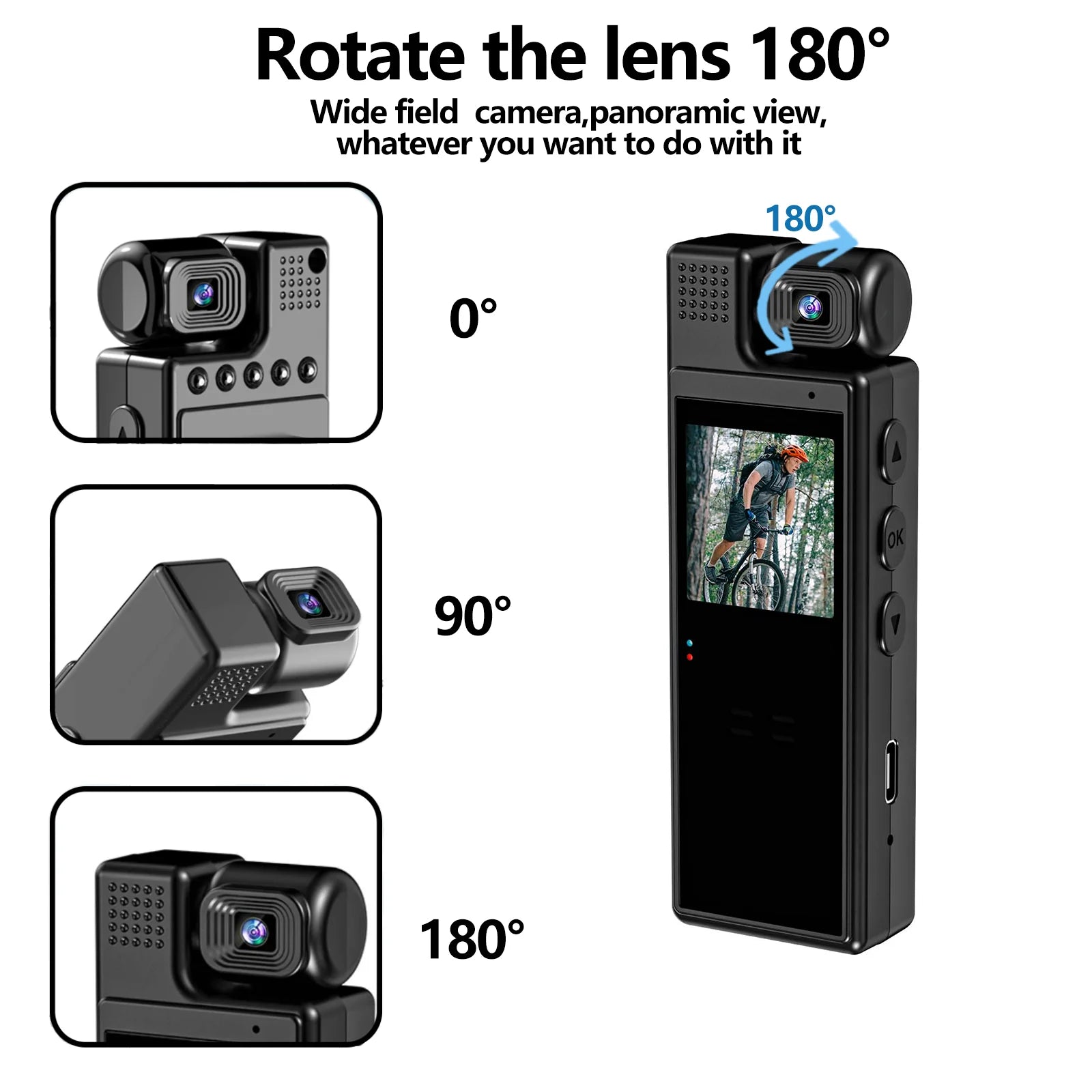 Mini Camera 1080P Wifi Screen Portable Digital Video Recorder Bodycam