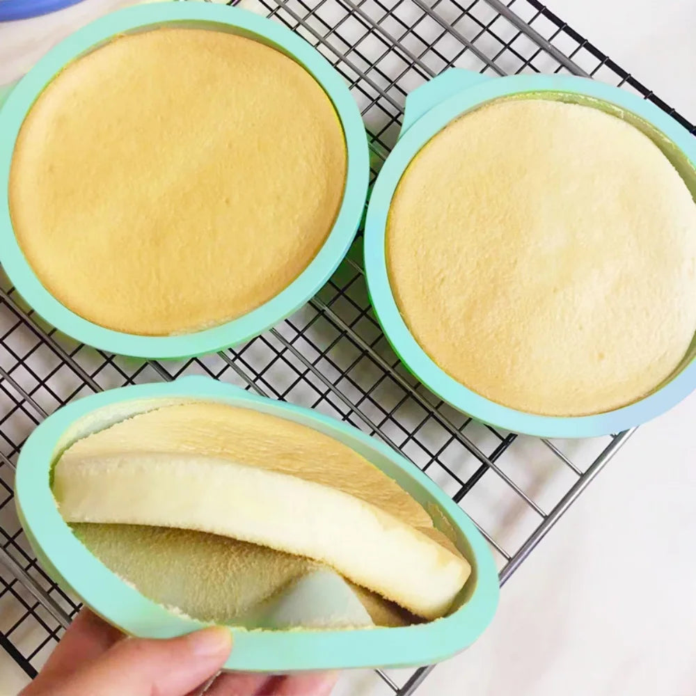 1 4 Circular Silicone Layer Cake Mold Chocolate Mousse DIY Pastry Zpaxo