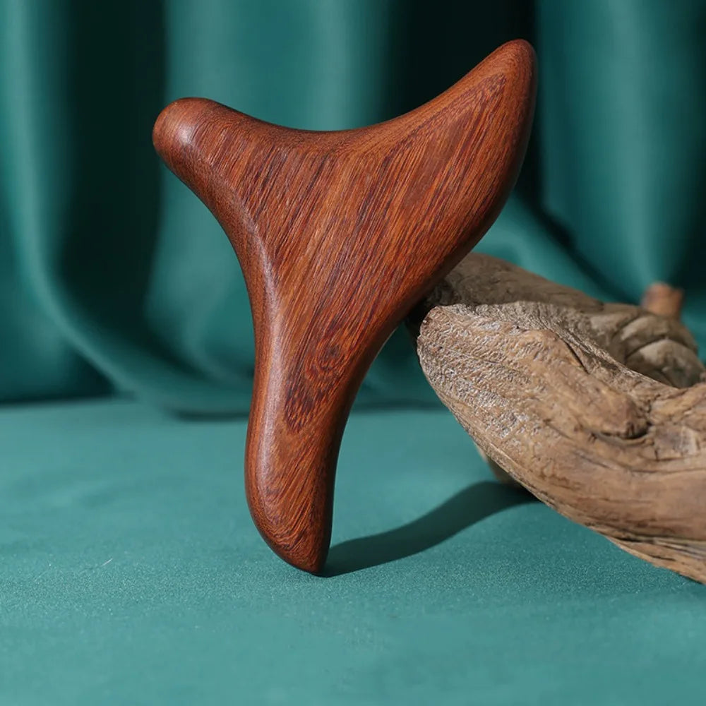 Sandalwood Body Meridian Massage Comb Wide Tooth Animal Shaped Wood Zpaxo 7
