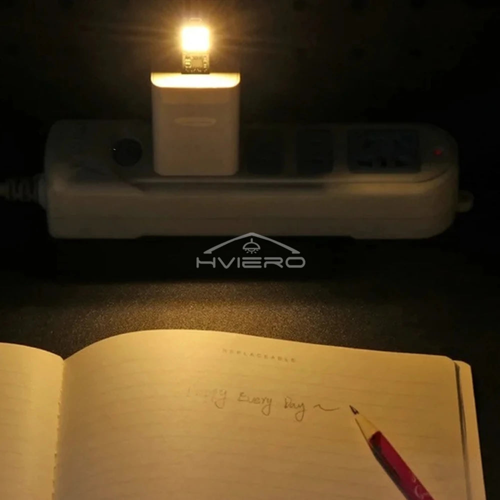 USB 3-LED Night Light Touch Dimmer – Warm White Portable Lamp USB Night Light Zpaxo