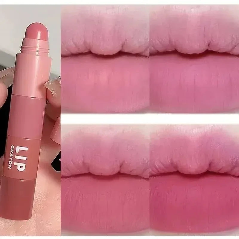 1 Matte Velvet Lipstick Crayon Combo Pink Red Lip Tint Sexy Zpaxo 4 In 1 Cute 01