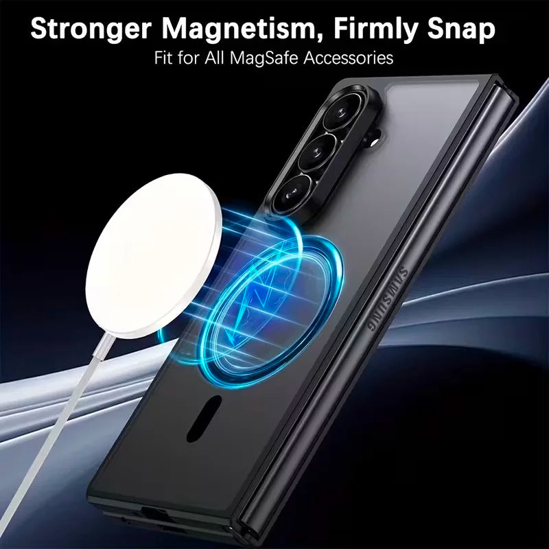 UYUXIO Full Cover Magnetic Matte Phone Case Samsung Galaxy Z Fold 7