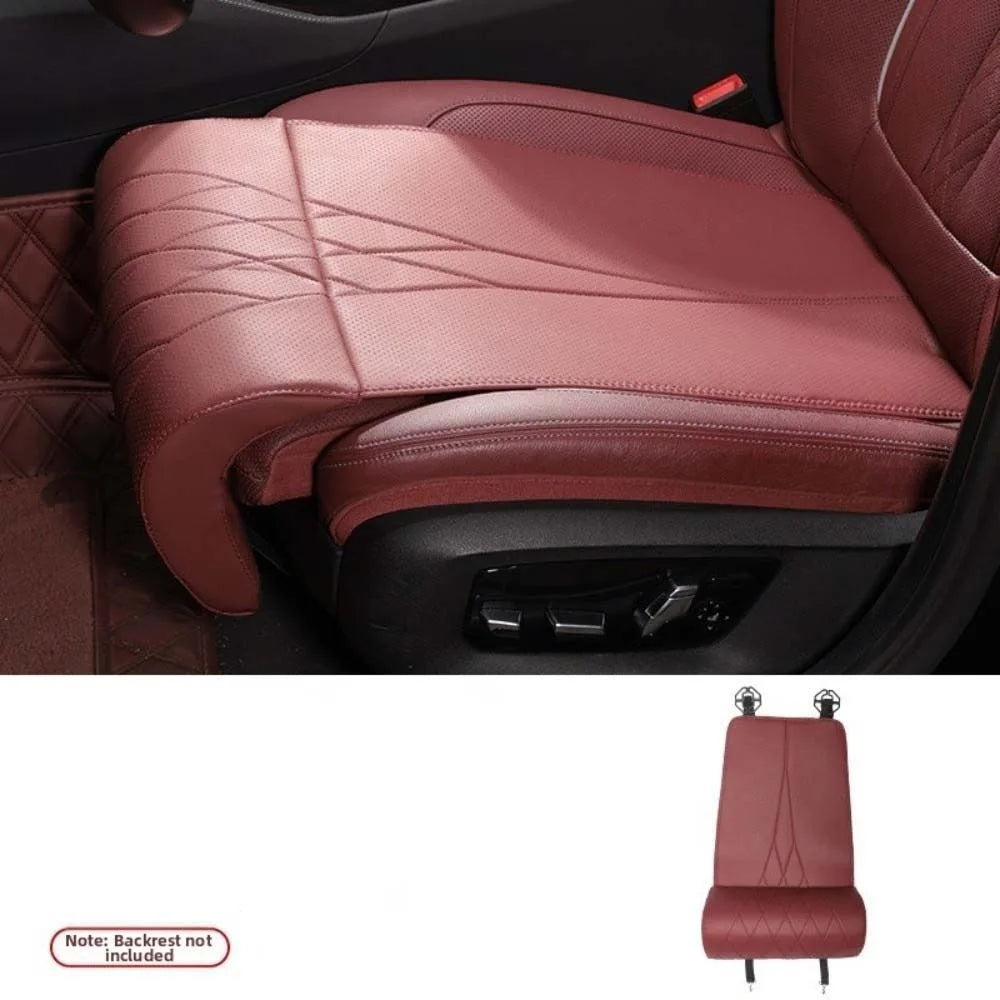 Universal Car Seat Leg Support Extension Leather Thickened Auto Zpaxo Red