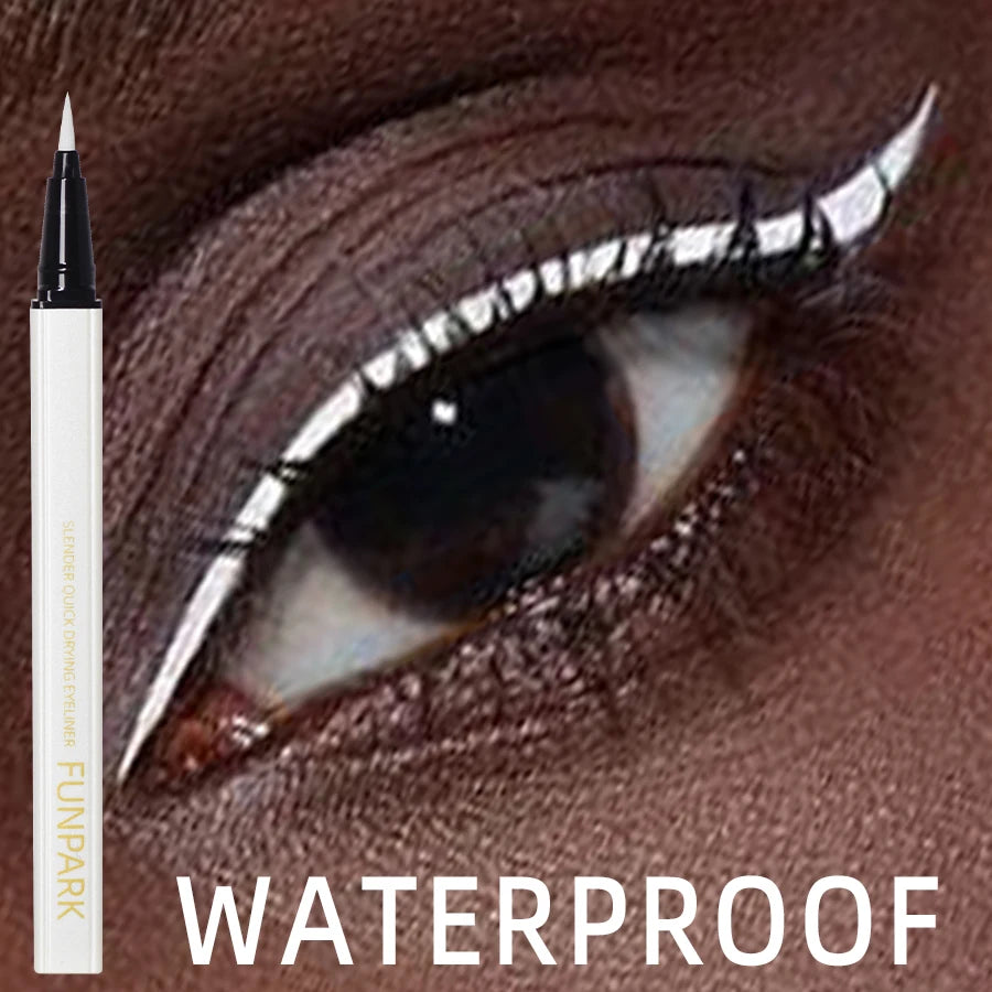 White Liquid Eyeliner Pen Matte Long Lasting Waterproof Eye Liner