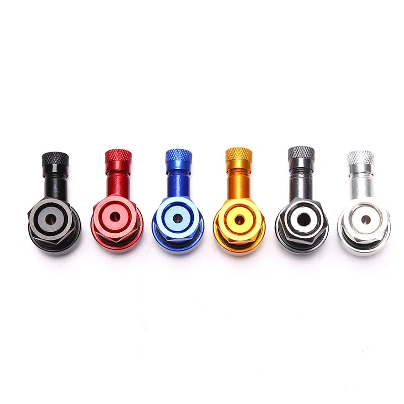 Aluminum Alloy Black Valve Motorcycle Rim 90 Degree Angle Wheel Tire
