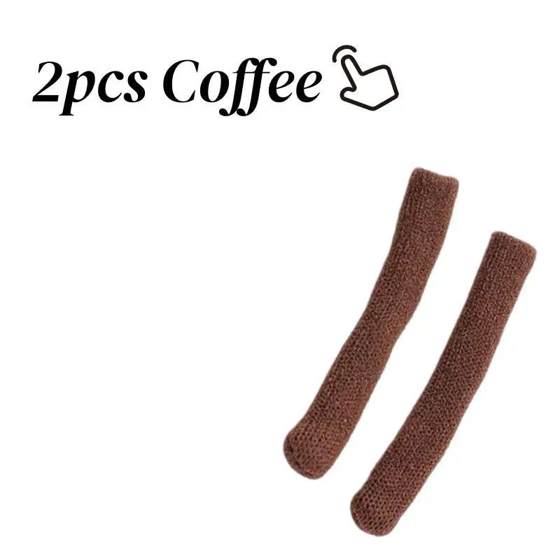2pcs Soft Glasses Ear Pads – Plaid Non-Slip Cushion Sleeves, 4 Colors, Comfort & Secure Fit Zpaxo 2pcs Coffee