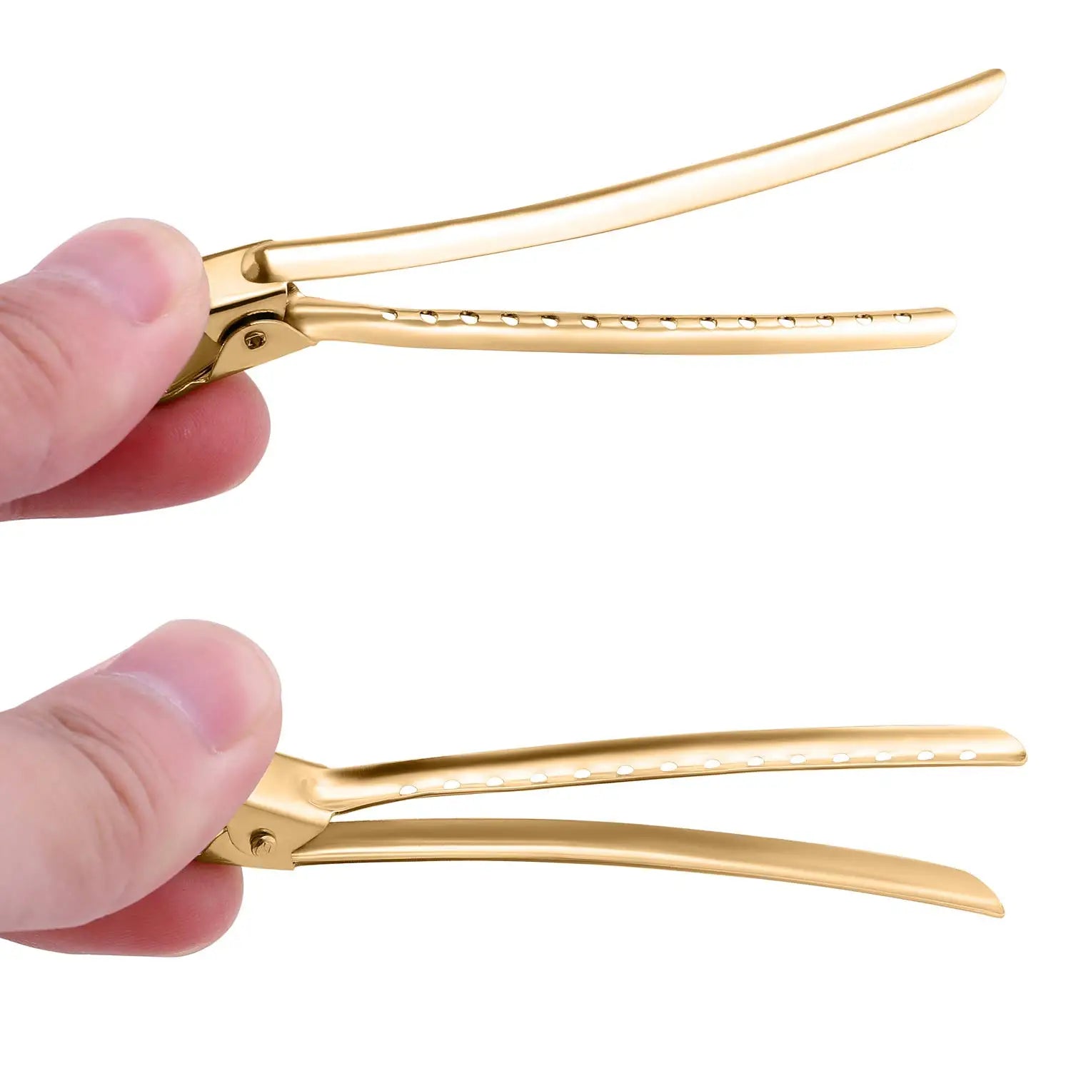 5/10Pcs Hair Care Clips Stainless Steel Hairdressing Sectioning Clips Clamps For Hairdressing Barber Hair Cut Use Styling Tools Zpaxo