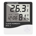 Indoor LCD Digital Thermometer Hygrometer - Electronic Temperature & Humidity Meter Sensor Gauge Weather Station for Home Zpaxo HTC-1