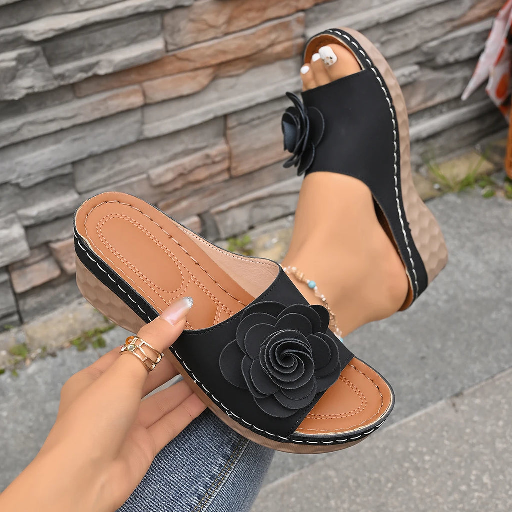 2026 New Women Sandals Non Slip Lightweight Shoes for Women Sexy Breathable Slip on Classics Wedge Footwear Women Sandals Female Zpaxo