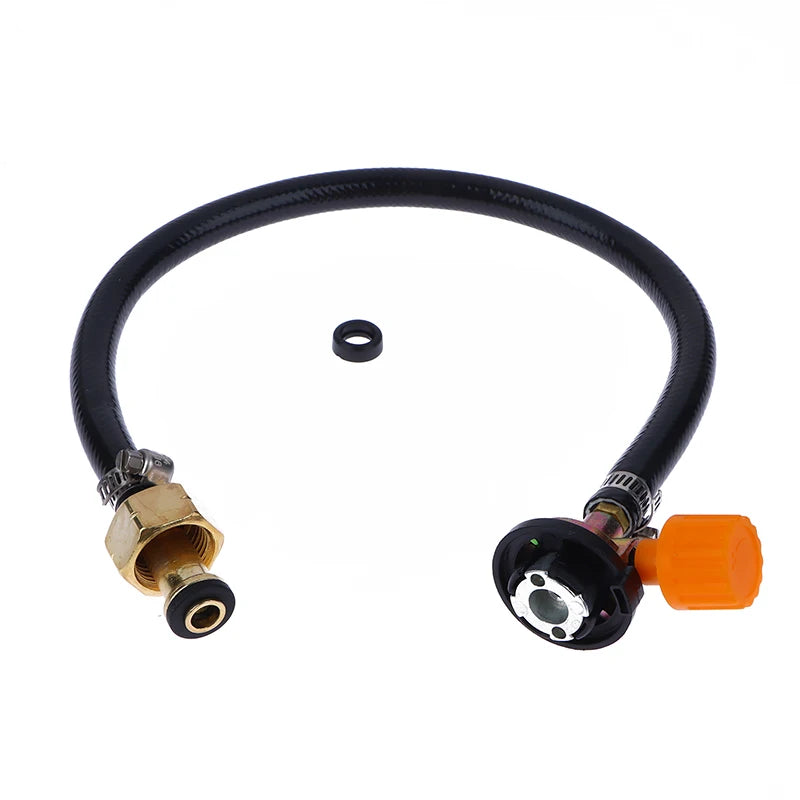 Gas Refill Adapter Leakproof Rubber Pipe Tube Cylinder Convertor
