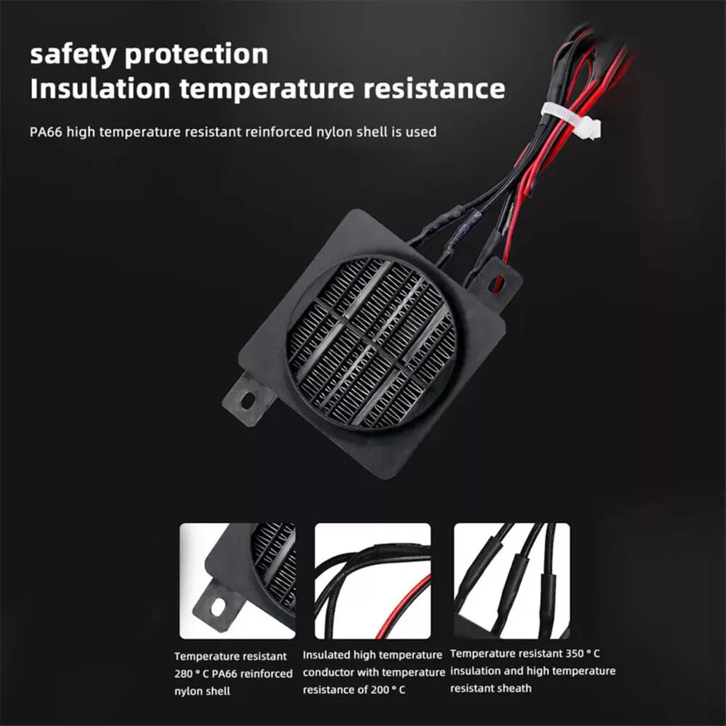 12V 100W PTC Heater Ceramic Constant Temperature Fan Electric
