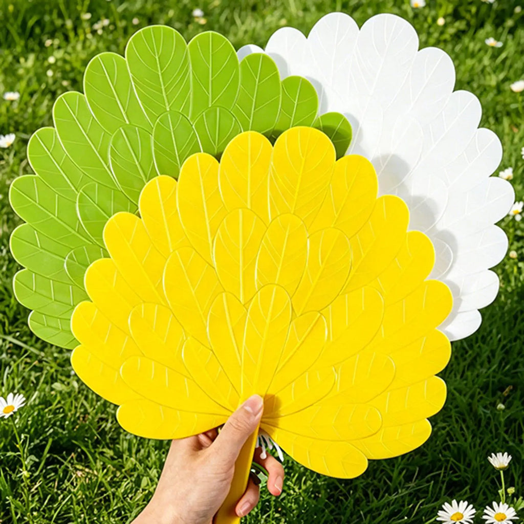 Artificial Palm Leaf Hand Fan – Portable Cooling & Decor Decorative Hand Fan Zpaxo