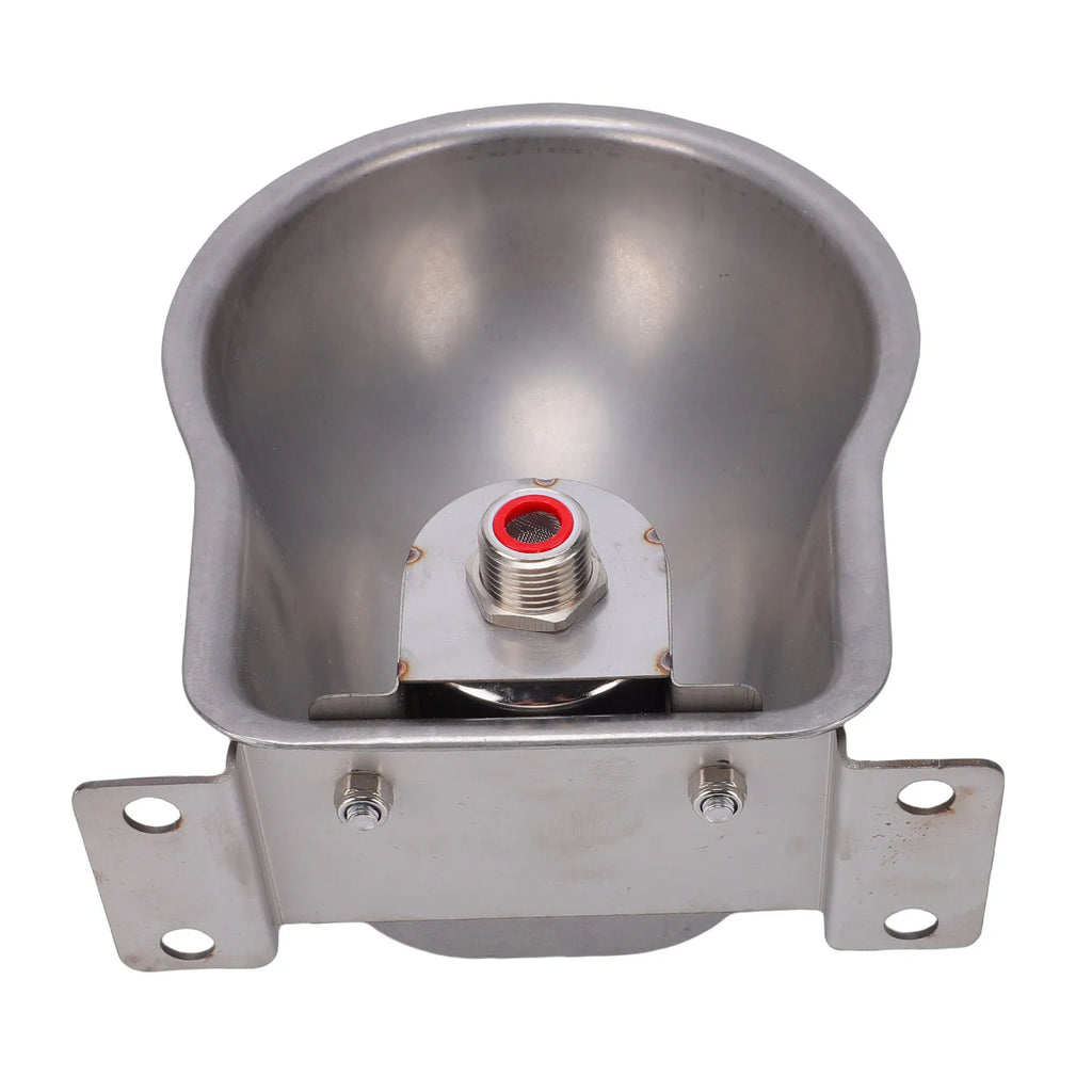 Automatic Sheep Water Bowl Sheep Water Feeder Stainless Steel Livestock Waterer Water Dispenser for Sheep Goat Calf Zpaxo Default Title
