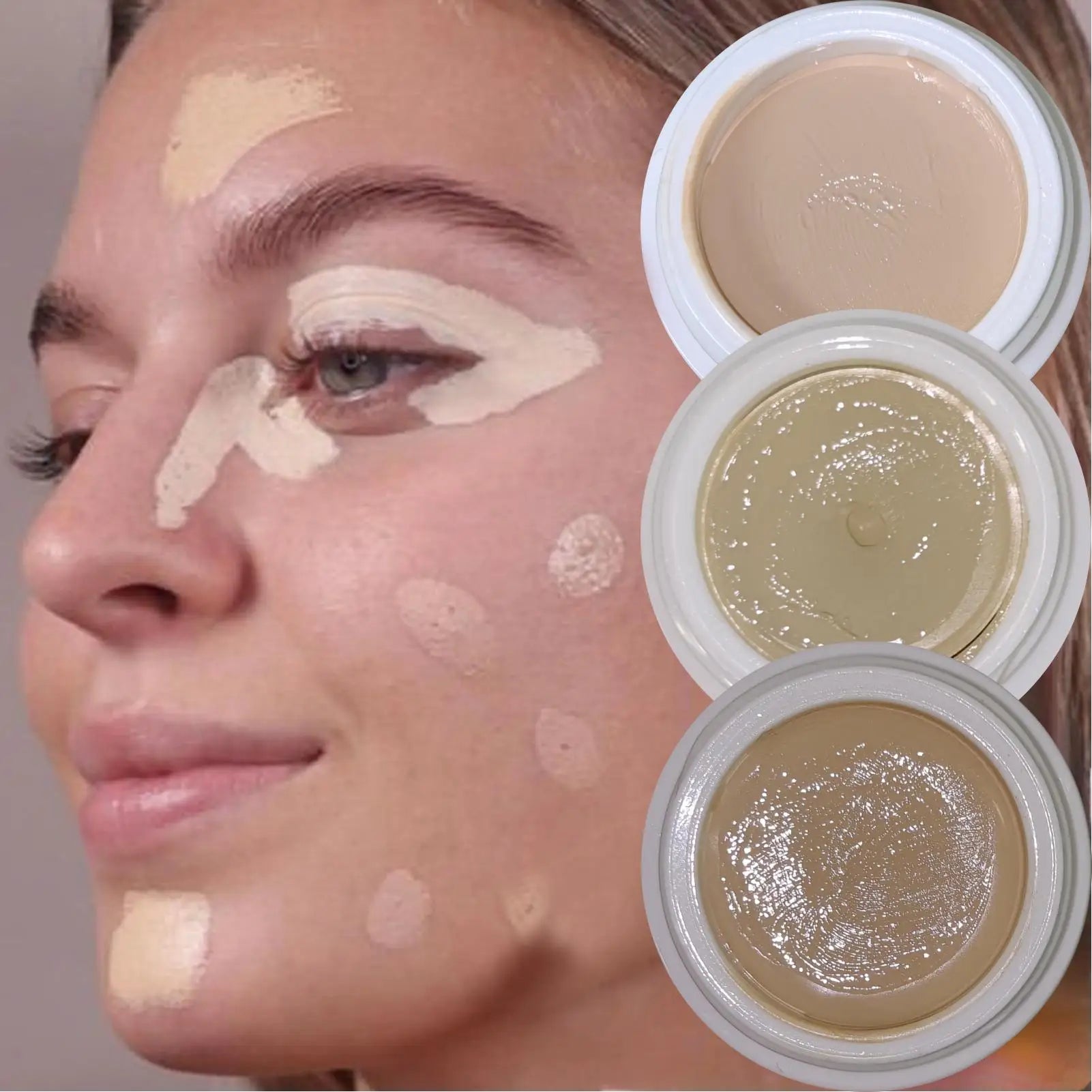 1PC Covering Dark Circles and Tear Troughs, Durable, Natural, Waterproof, Lightweight, Concealer, Suitable for Daily Use Zpaxo