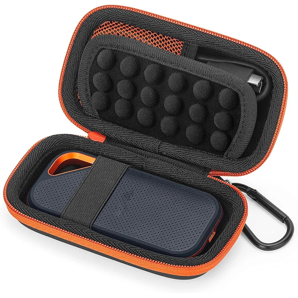 Hard Case for Universal MP3/MP4/SanDisk Extreme Pro/SanDisk Extreme Portable External SSD 1TB/2TB/4TB,Travel Cover Storage Bag Zpaxo 1pcs