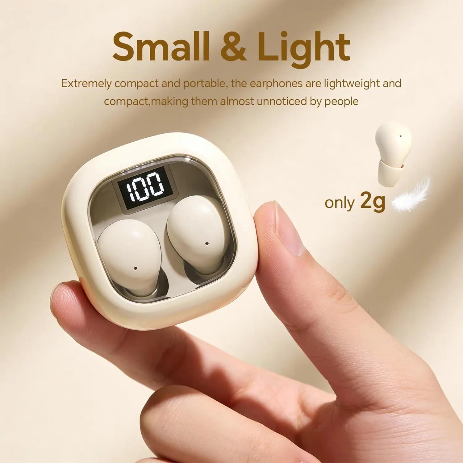 Smallest Wireless Bluetooth Invisible Earbuds Low Profile Micro Zpaxo