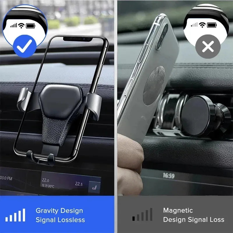 Universal Gravity Car Air Vent Phone Mount Holder | 4.7–6.5"