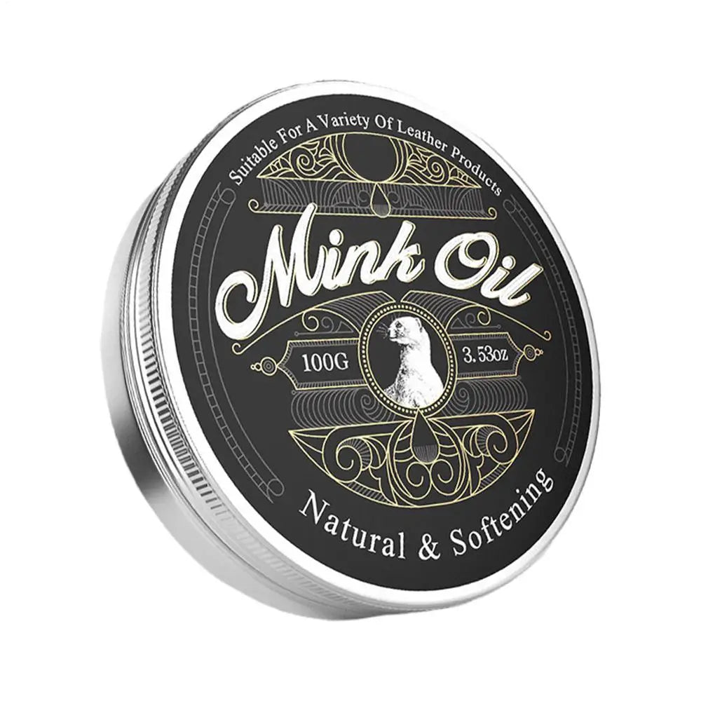 100g Mink Oil For Leather Boots Leather Care Cleaner Conditioner Soften And Restore For Boots Shoes Clothing Zpaxo 100g