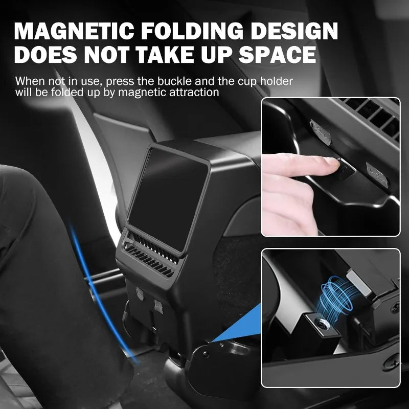 Tesla Model 3/Y Juniper Rear Cup Holder & Storage Box 2025