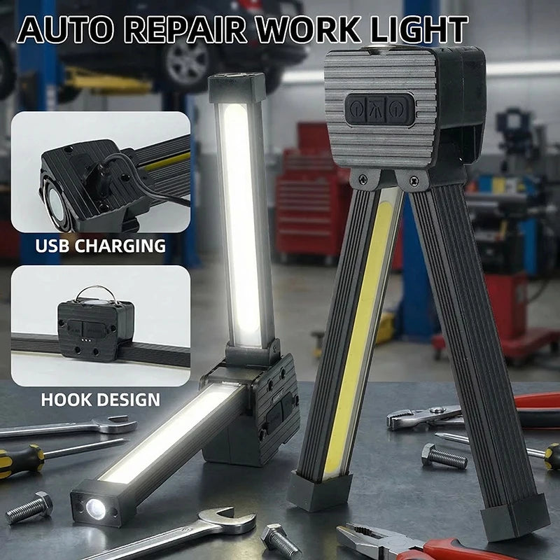 7-speed Dimming Flash Gym Lamp Posing Portable Magnet LED Hanging