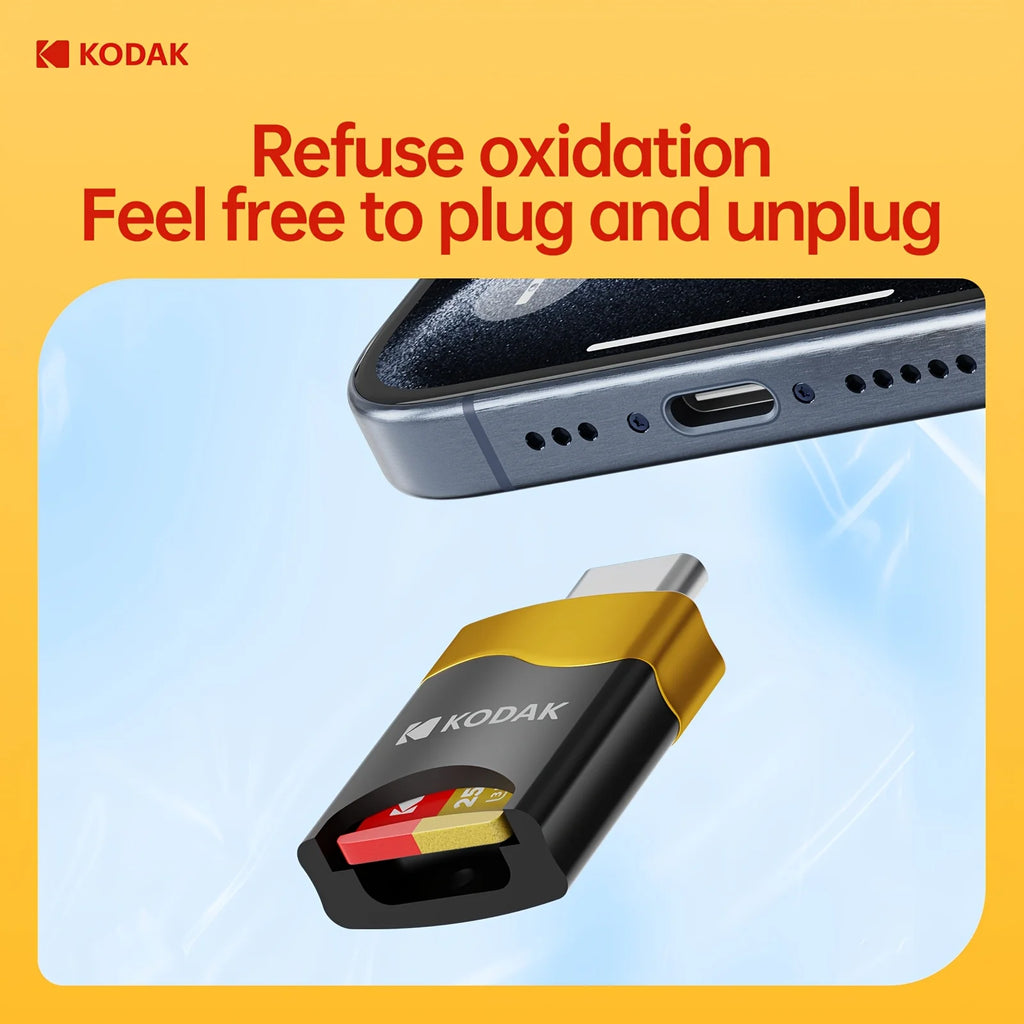 KODAK Type-C TF Mobile Card Reader USB 3.1 Type-C Laptop Multi functional OTG Card Reader Suitable for Laptop& Phone Zpaxo