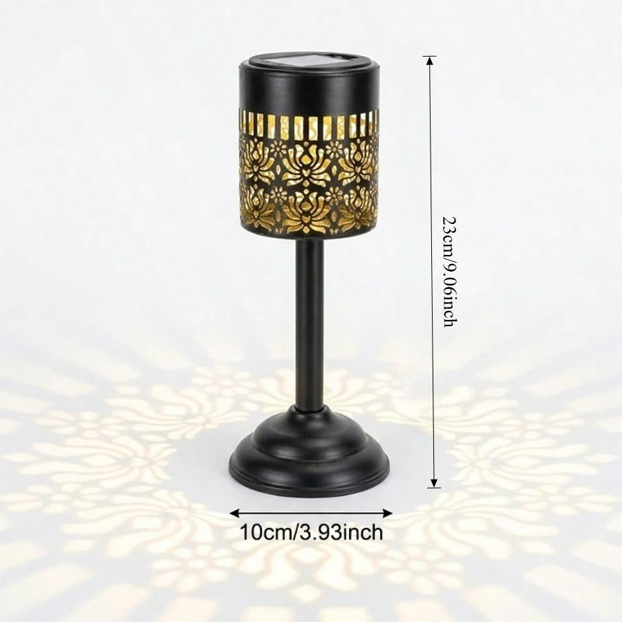 This Solar-powered Peony Projection Light LED Outdoor Garden