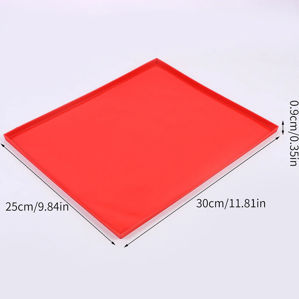 Swiss Roll Silicone Baking Mat Non-Stick Cake Pad Tray Bakeware Baking Pastry Tools Zpaxo Red