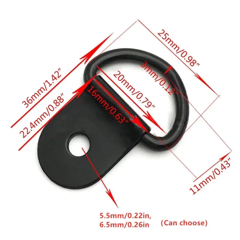 D-Ring Tie Down Anchor Rings – Truck, Trailer, Boat (10/50/70pc)