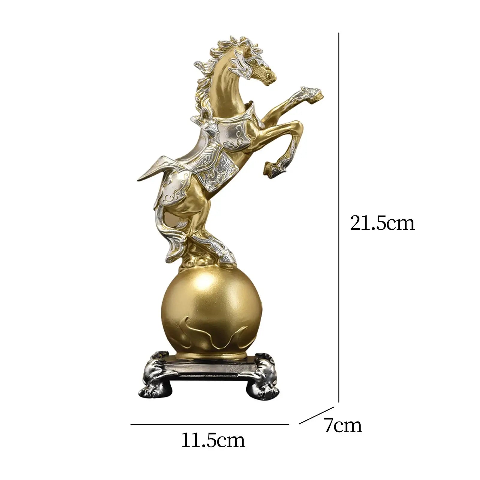Horse Statue Resin Animal Sculpture – Modern Tabletop Home Decor Decorative Figurine Zpaxo
