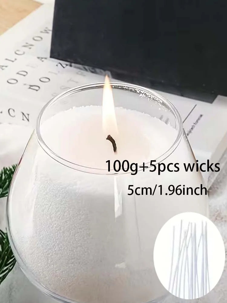 Sand Pearled Candle Making Kit 100g – Wicks Included Candle Making Kit Zpaxo white