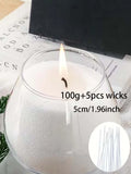Sand Pearled Candle Making Kit 100g – Wicks Included Candle Making Kit Zpaxo white