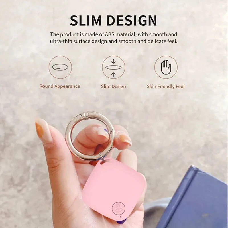 Mini GPS Locator Antilost Alarm Wallet Keychain Smart Tag Bluetooth