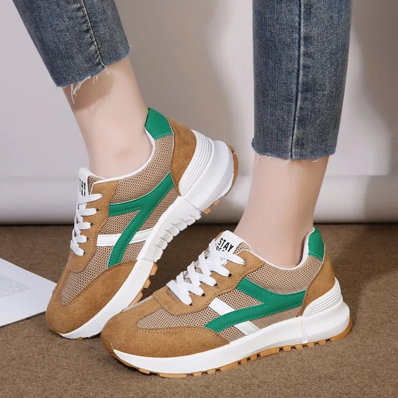 2026 Women's Spring Autumn Mesh Fabric Breathable Comfortable Zpaxo