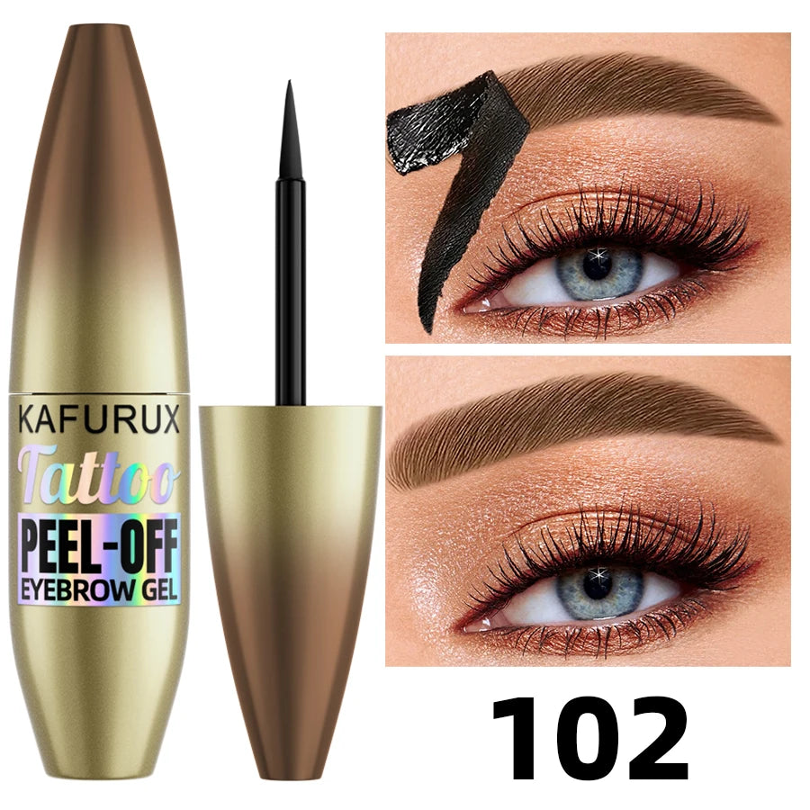 5 Easy Peel Off Eyebrow Gel Cream Types Waterproof Smudge-proof Sweat Zpaxo 102