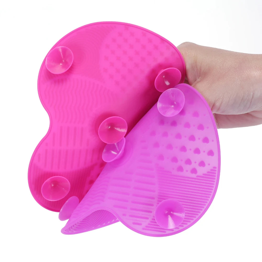 Silicone Makeup Brush Cleaning Pad Mat Brush Washing Tools Cosmetic Eyebrow Brushes Cleaner Tool Scrubber Board Makeup Cleaning Zpaxo