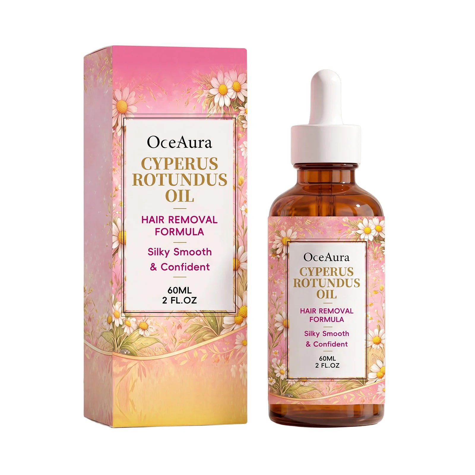 Cyperus Rotundus Hair Inhibitor Oil – Depilatory & After Shave Hair Inhibitor Oil Zpaxo 60ml boxed