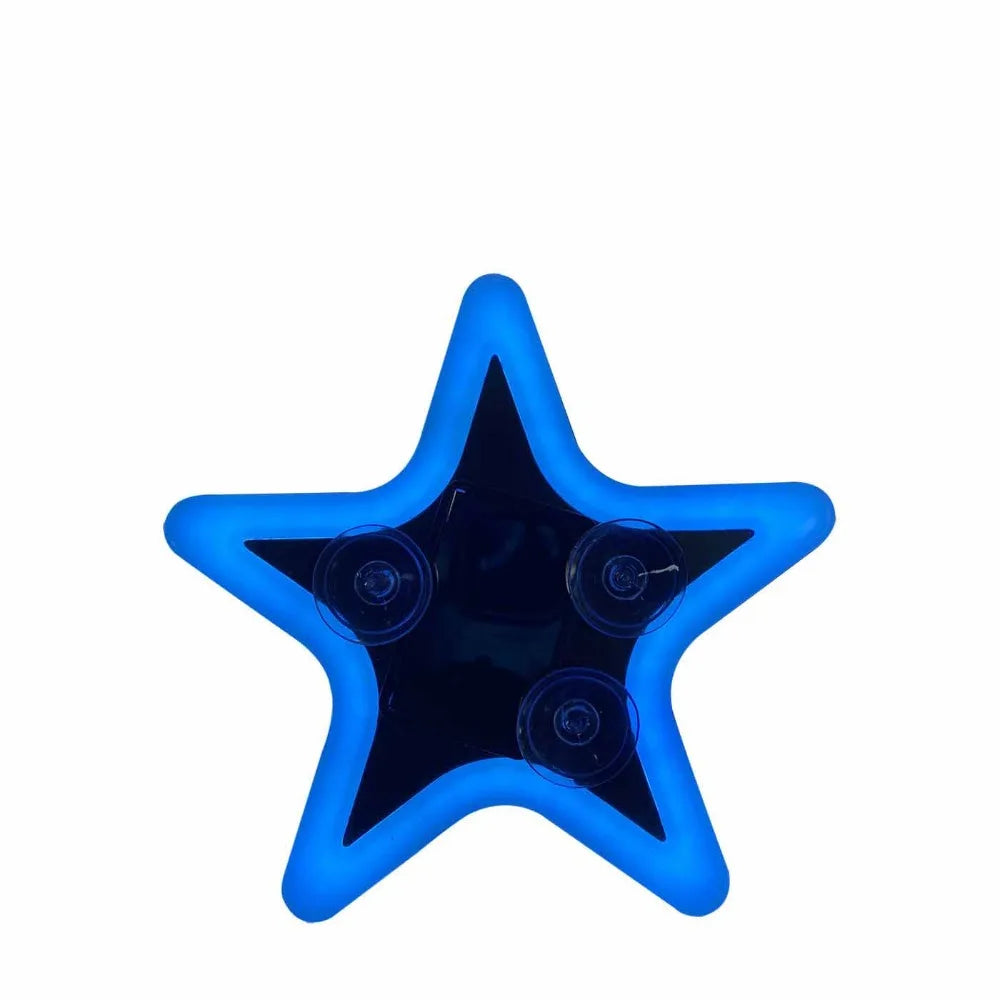 Solar Charging LED Car Window Lights Multiple Modes Sparkling Star Zpaxo Ice Blue