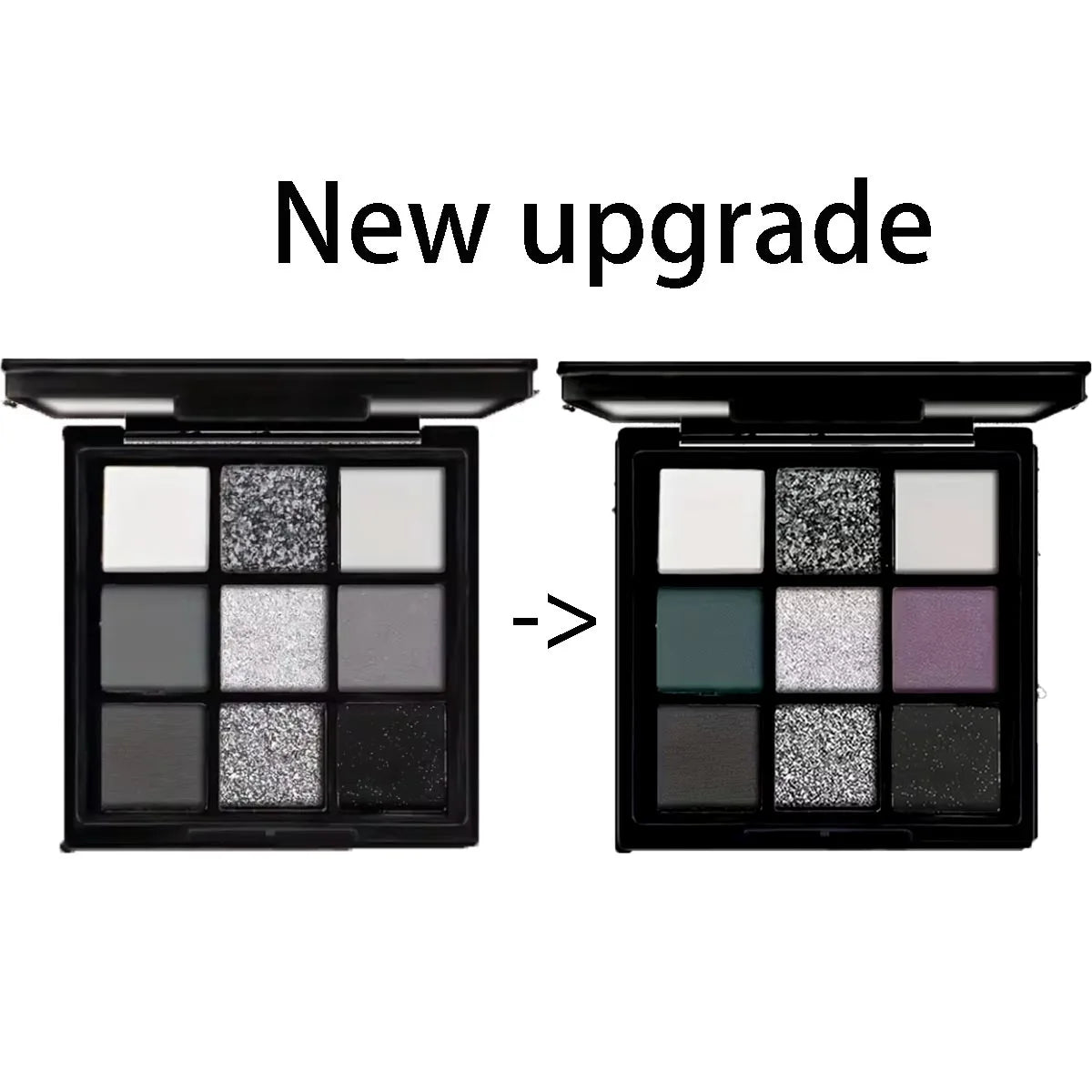 Nine-color eyeshadow palette Makeup Brush, gray-pink smoky makeup, matte pearlescent silkworm brightening makeup Zpaxo