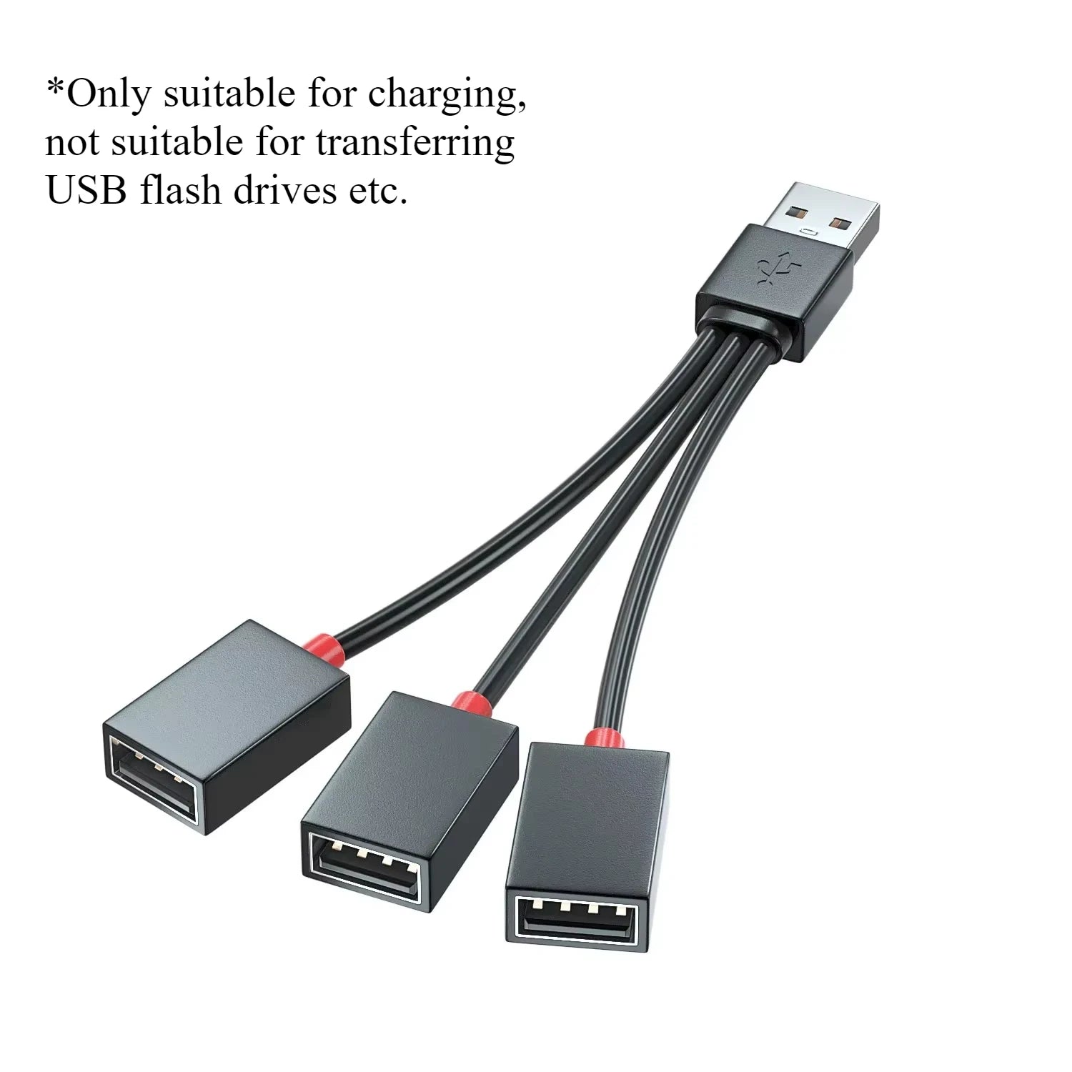 1 In 2 Out USB HUB Car USB Splitter Cable USB Multi-functional Adapter USB Charging Cable Adapter For Laptop Tablet Smart Phone Zpaxo 1 to 3