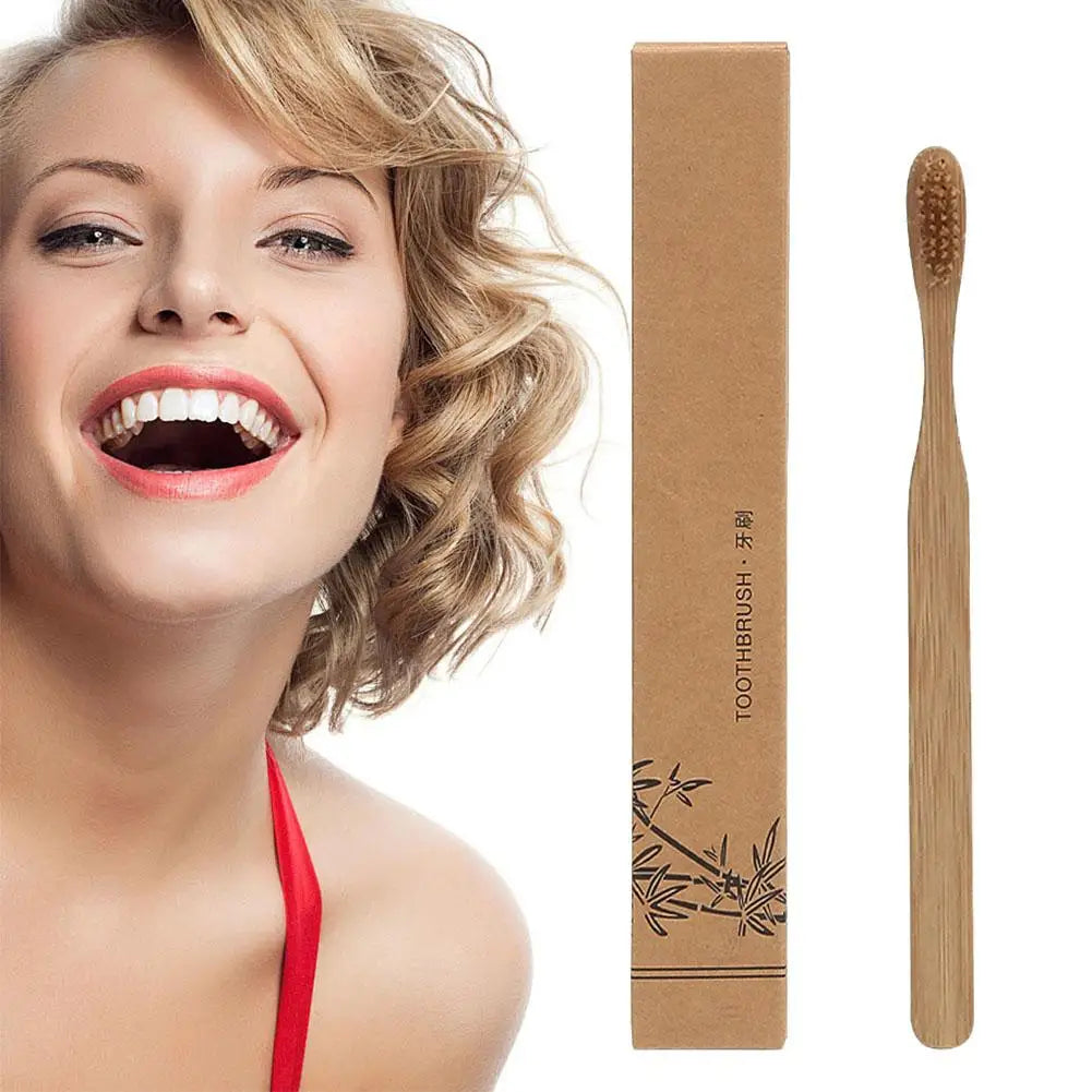 1-10PCS Disposable Toothbrush Soft Bristles Toothbrush Single Wrapped Bamboo Toothbrush Travel Deep Cleaning Oral Care Brush Zpaxo