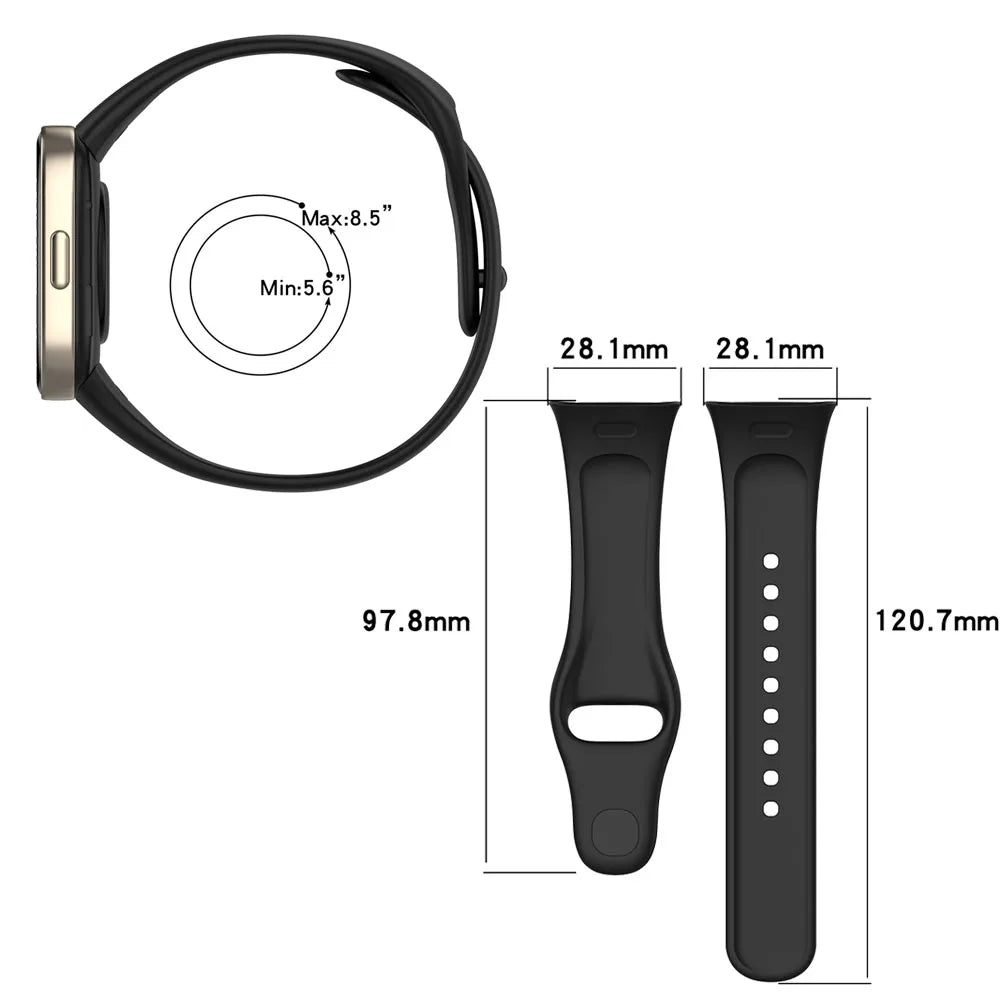 Silicone Strap Xiaomi Redmi Watch 3 Straps Replacement Watchband