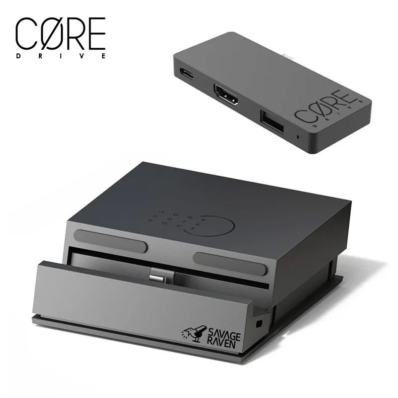 Savage Raven 4k USB C Hub Portable Stand Jumpgate Dock Pro for Nintendo Switch OLED & switch 2 Dock Accessories Docking Station Zpaxo Jumpgate