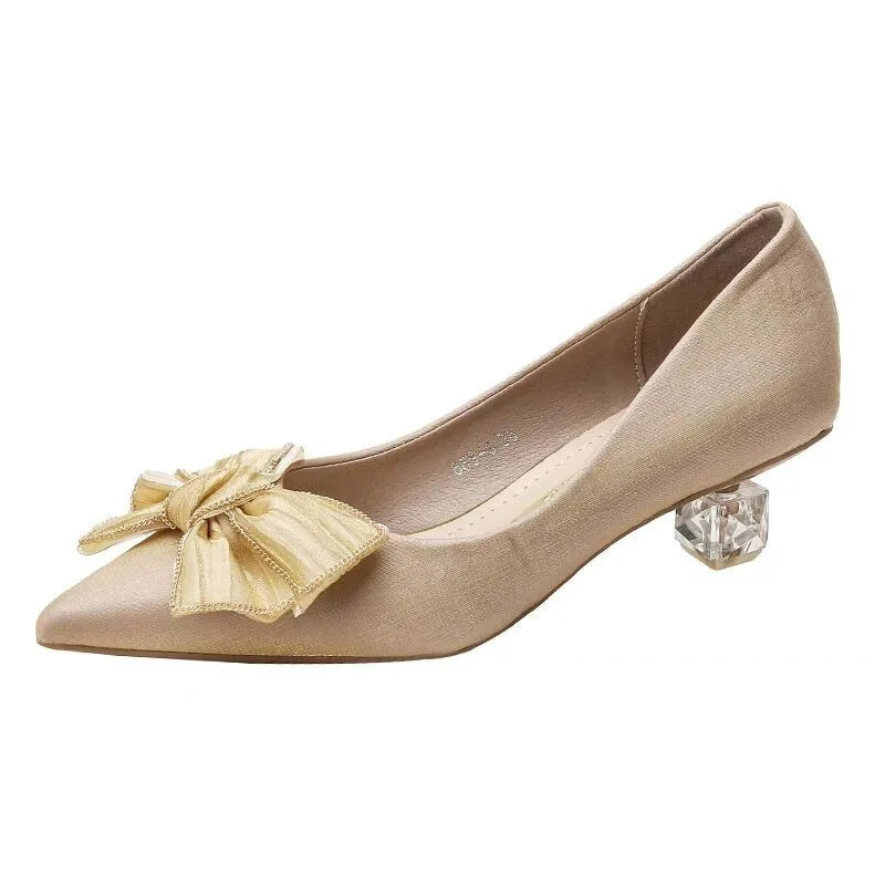 French Dress Small Fashion Design Temperament Socialite Heels Pointed